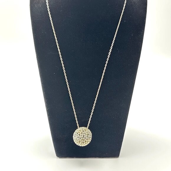 Links of London Effervescence Silver Ball Pendant Necklace 30" Sterling 925 EUC - Picture 2 of 3